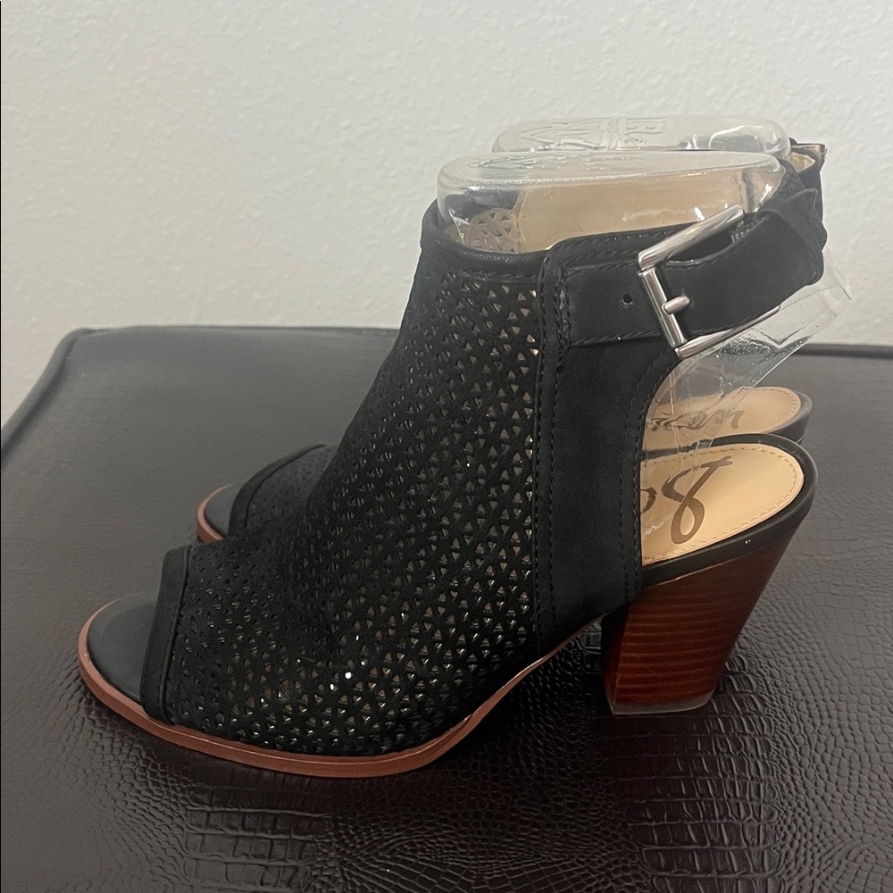 SAM EDELMAN Black Henri Heeled Sandals - Picture 3 of 6
